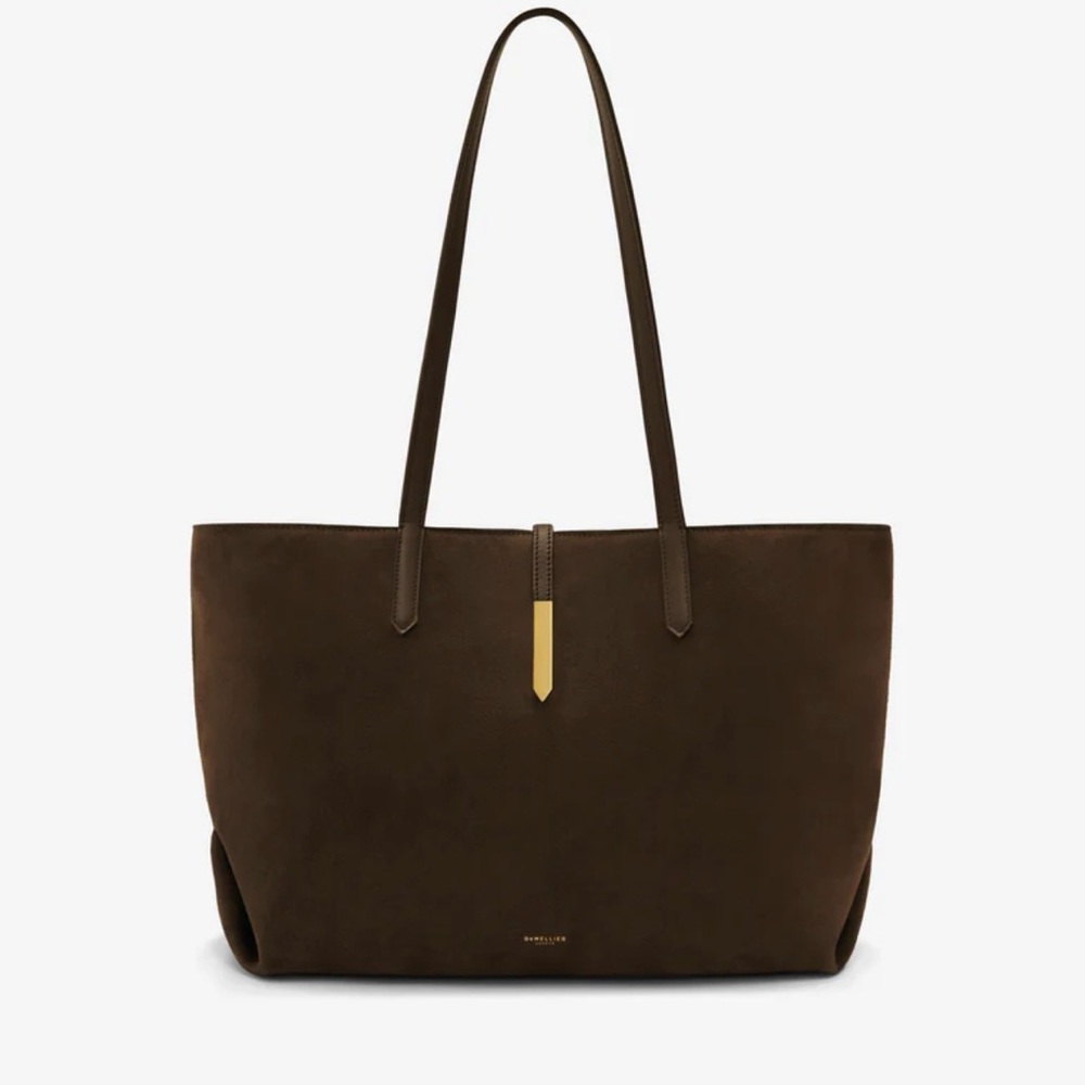 Demellier Tokyo Tote Brown Suede